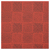 赤のケルト結び目模様 ファブリック (見本)