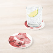 赤のコーギーの低い多芸術 コースター (側面)