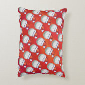 赤のサンタ帽子パターンのゴルフボール アクセントクッション (裏面(縦))