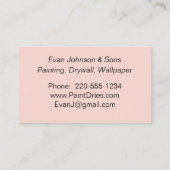 赤のサン絵を描プル 名刺 (裏面)