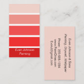 赤のサン絵を描プル 名刺 (正面/裏面)