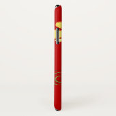 赤のシンプルで黄色い花 Case-Mate iPhoneケース (裏面/右)