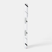 赤のジグザグ パターン iPhone ケース (右側面)