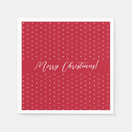 赤のスクエレガントリプト スタンダードカクテルナプキン