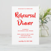 赤のスクカジュアルリプト | リハーサルディナー招待状 招待状 (スタンド正面)