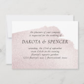 赤のスプラッシュ |エレガントモダン水結婚色 招待状 (正面)