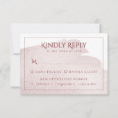 赤のスプラッシュ |水エレガント色のエントリの選択 出欠カード (正面)