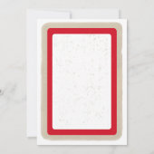 赤のスポーツスターのバルミツワーのサンキューカード サンキューカード (裏面)