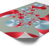 赤のセルと白のセル ポスター (角)