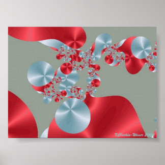 赤のセルと白のセル ポスター