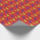 赤のゼリー豆 ラッピングペーパー (角)