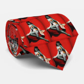 赤のゾンビ ネクタイ (ロール)