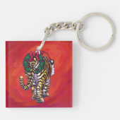 赤のタイガークリスマス キーホルダー (裏面)