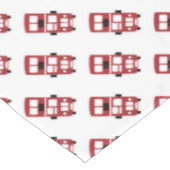 赤のダブルデッカーバステーブルクロス テーブルクロス (アングル)