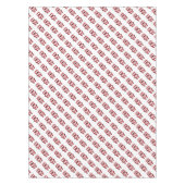 赤のダブルデッカーバステーブルクロス テーブルクロス (正面)