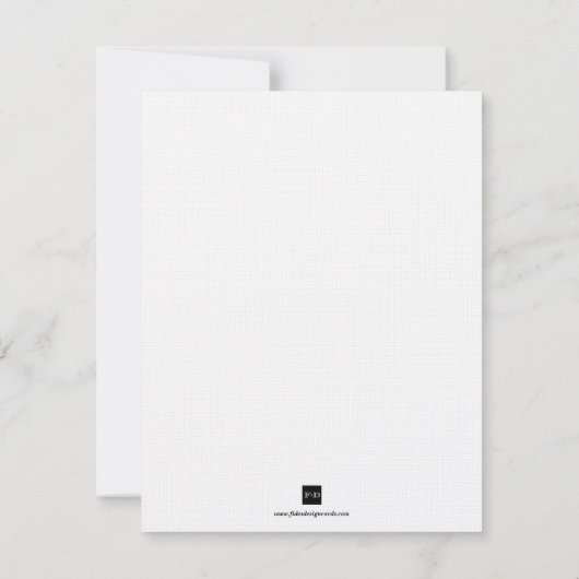 赤のダリアは日付結婚の発表を保存する 招待状 (裏面)