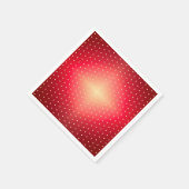 赤のドット模様 スタンダードカクテルナプキン (角)