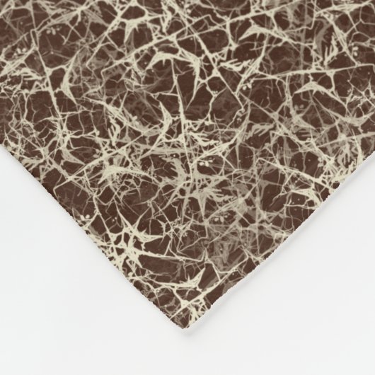 赤のネットワークニューロン – シームレスなパターン。 フリースブランケット (角)