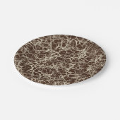 赤のネットワークニューロン – シームレスなパターン。 ペーパープレート (アングル)