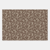 赤のネットワークニューロン – シームレスなパターン。 ラッピングペーパーシート (正面2)