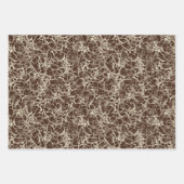 赤のネットワークニューロン – シームレスなパターン。 ラッピングペーパーシート (正面)