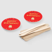 赤のハッピーバースデー ハンドファン (組立なし)