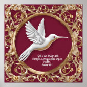 赤のハミングバード ポスター (正面)