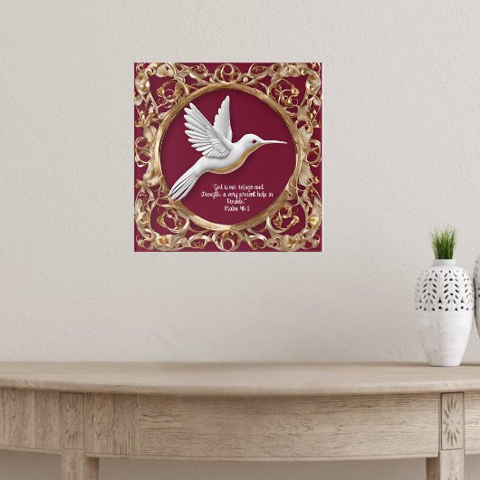 赤のハミングバード ポスター