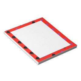 赤のハロウィーンパターン ノートパッド