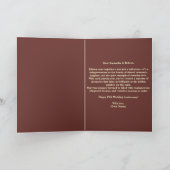 赤のバラと金ゴールド15周年結婚を迎える カード (内部)