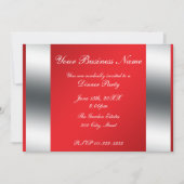 赤のビジネスへの招待 招待状 (正面)