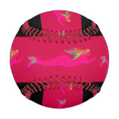 赤のピンクの人魚 野球ボール (正面)