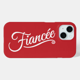 赤のフィアンセ白 iPhone 15ケース
