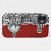 赤のフィレンツェイタリア Case-Mate iPhoneケース (裏面(横))