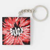 赤のブレイディ名星 キーホルダー (裏面)