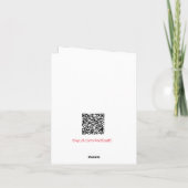 赤のプレゼントがあるクリスマスツリー シーズンカード (裏面)