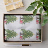 赤のプレゼントがあるクリスマスツリー 薄葉紙 (ギフト)