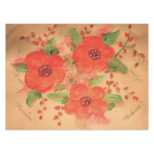 赤のベラ テーブルクロス (正面(横))