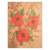 赤のベラ テーブルクロス (正面)