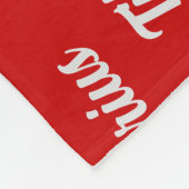 赤のベルギーテルヴレンと名前クリスマスドッグ フリースブランケット (角)