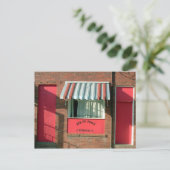 赤のホットグラニー ポストカード (スタンド正面)