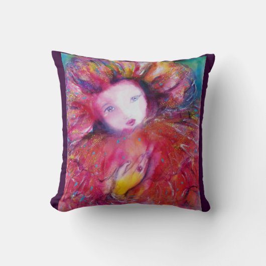 赤のマスク/ベニスのマスカードボール クッション (正面)