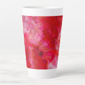 赤のモノクロ質感 カフェラテマグ (正面)