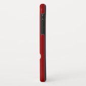 赤のモノグラミニマルム |個人用設定 Case-Mate iPhoneケース (裏面/左)