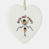 赤のユニフォームのライトランナー セラミックオーナメント (右)