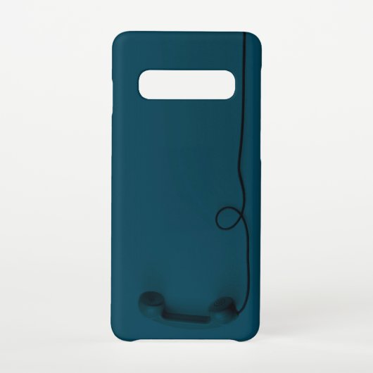 赤のヴィンテージダイヤル電話の受話器。 SAMSUNG GALAXYケース (裏面)