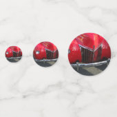 赤のヴィンテージ1930sは表紙吹雪に自動 コンフェッティ (正面)