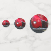 赤のヴィンテージ1930sは表紙吹雪に自動 コンフェッティ (裏面)