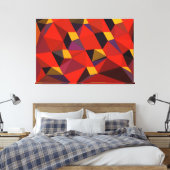 赤の三角形 キャンバスプリント (インサイチュ (寝室))
