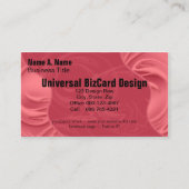 赤の上でカール 名刺 (正面)